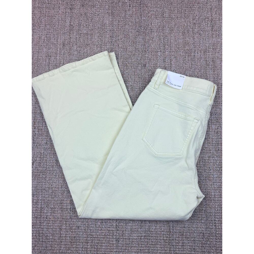 🧈 LOFT High Rise Wide Leg Jeans | Size 27 / 4 | Butter Yellow